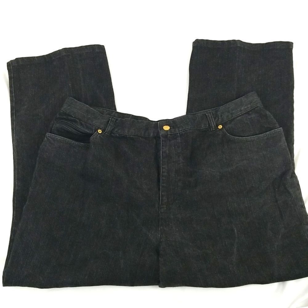 Lauren‎ Jeans Co. Black Denim Size 20W. 0082